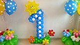 Цифра из маленьких шаров